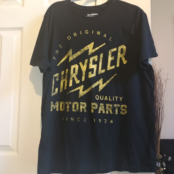 Goodfellow & Co Mens Black Chrysler Motor Parts Graphic T Shirt Size XL - Picture 3 of 6